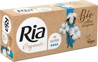 Imagen del producto de Toallas higiénicas BIO/veganas Organic, tipo super, 16 unidades