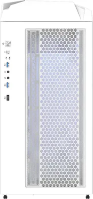 Produktbild von Gigabyte C301 GW V2, Weiß, Gehäuse mit Seitenteil aus gehärtetem Glas - Midi-/Miniturm - ATX