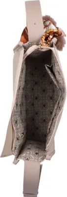 Produktbild von Rieker Damen Umhängetasche Reißverschluss Schultertasche Struktur H1656, Farbe:Beige