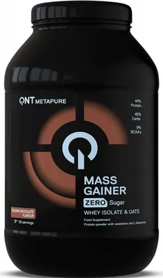 Produktbild von QNT Metapure Mass (1815g) Belgian Chocolate - Gewichtszunahme - Ohne Kreatin