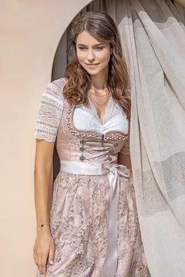 Produktbild von MarJo Spitzen Dirndlbluse "Gusta-Finja" Halbarm | Offwhite Größe: 52