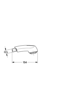 Produktbild von Grohe Europlus Spülbrause für Spültischbatterie granicreme - 46312UU0