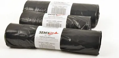 Produktbild von 20x Müllsäcke Zugbandsäcke Kehrichtsäcke 110 Liter Typ 100+ schwarz