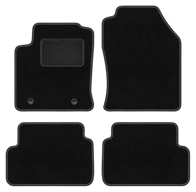 Image de Tapis de sol en moquette pour Ford Focus MK1 (przed liftem) 1998-2001 (à hayon/berline/break) – jeu 4 pièces, noirs, sur mesure – Wielganizator LUX
