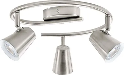 Produktbild von EGLO Spotbalken Travale 2 3-flg. 3x3W 240lm 3000K nickel-matt GU10 75219