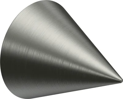 Produktbild von Interdeco Endstücke / Zierabschlüsse für Gardinenstangen mit 20 mm Ø Edelstahl, Typ Savio (Kegel), Pack. 2 Stück