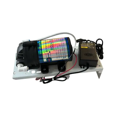 Produktbild von Umkehrosmose Booster-Pumpen-Kit mit Transformator + Hoch- und Niederdruckschalter + Anschlüssen für 50-75 GPD RO-System