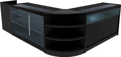 Produktbild von Hyperion LED Verkaufstheken-Set LM60 + B1500 + K1500 + TB60 – Schwarz