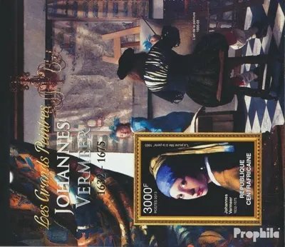 Produktbild von Briefmarken Zentralafrikanische Republik 2013 Mi Block 1001 (kompl. Ausgabe) postfrisch Johannes Vermeer