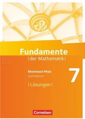 Obrázok produktu pre Fundamente der Mathematik 7. Schuljahr - Rheinland-Pfalz - Lösungen