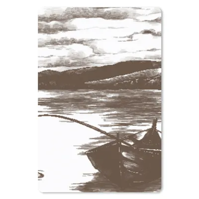 Produktbild von MuchoWow® Mauspad Mousepad Boot - Meer - Angelrute 40x60 cm - Mousepads - Maus Mat - Pad - Mausunterlage - Schreibtisch Accesoire