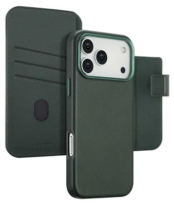Immagine prodotto di Accezz Libreria in pelle 2-in-1 con MagSafe per Apple iPhone 17 Pro Max - Verde cedro