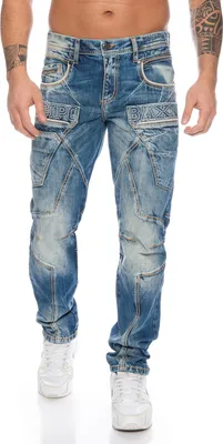 Produktbild von Cipo & Baxx Herren Jeans BJ3910 Blau, W33/L32