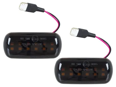 Image de Audi A4 B7 04-09 Clignotants latéraux à LED, teintés, dynamiques, lot de 2