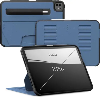 Produktbild von Zugu Case Hülle iPad Pro 11" (M4-M5) – Verstellbarer Magnetständer mit 8 Winkeln – Sichere Magnetbefestigung an jeder Metalloberfläche – Kompatibilität mit drahtlosem Aufladen des Apple Pencils