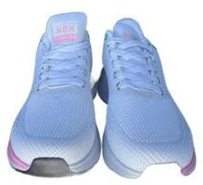 Produktbild von Damen Sneaker NBK Sportschuhe Turnschuhe Running Freizeit leicht - Weiß/Rosa, Gr. 38