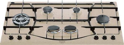 Produktbild von Hotpoint PHN 960MST (AV) R/HA, Hafer, Integriert, 87 cm, Gaskochfeld, Emailliert, 6 Zone(n)