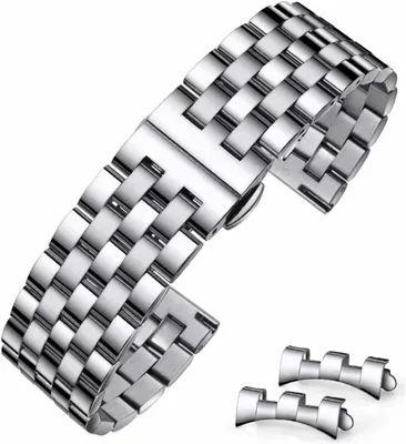 Immagine prodotto di Bracciale per orologio in acciaio inossidabile, cinturino di ricambio, da 18 a 24 mm, per uomo e donna
