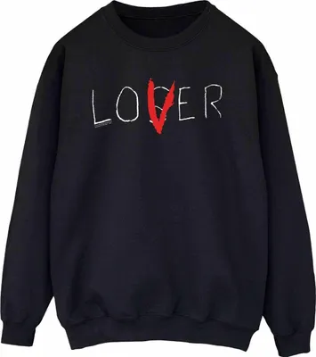 Produktbild von It - "Loser Lover" Sweatshirt für Damen BI1776 (S) (Schwarz)