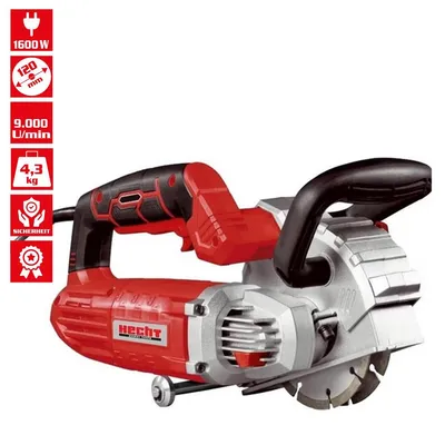 Produktbild von Mauernutfräse HECHT 1660 | 1600 W | 9000 U/min | 8-26 mm Nutbreite | 30 mm Schnitttiefe | Absauganschluss | 2 Trennscheiben