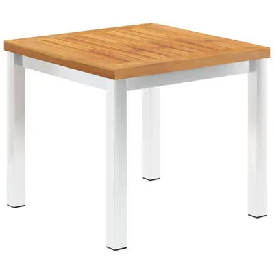 Obrázek produktu pro Zahradní odkládací stolek 45x45x38 cm masivní akácie nerez ocel