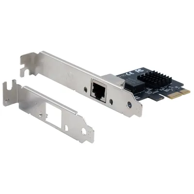 Produktbild von PCI Ethernet Karte 2,5Gigabit 1-Port inkl.LowProfileBügel,Realtek RTL8125