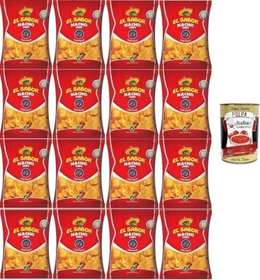 Produktbild von El Sabor- Nacho Chili Flavor Nacho-Chili-Geschmack 16x 100gr + Italian Gourmet polpa 400g