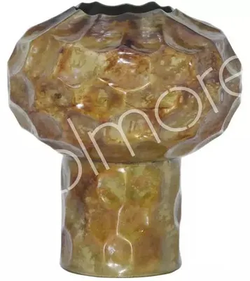 Imagen del producto de Jarrón EVAN, diámetro 30 cm, altura 33 cm, color dorado