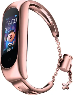 Immagine prodotto di Sostituzione Metallo Banda Bracciale Catena Cinghia Per Xiaomi Mi Band 6 / 5 / 4 / 3 Rosa