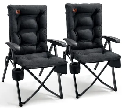 Image de Chaise de camping pliable avec dossier réglable