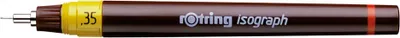 Produktbild von rotring Tuschefüller isograph 0,35 mm schwarz