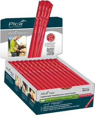Obrázok produktu pre 540/24 Tesárska ceruzka 24 cm 100 ks Pica - Skandia