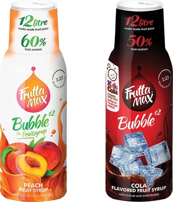 Productafbeelding van Fruttamax peren-cola siroop, 500 ml, 2 stuks