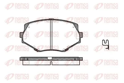 Produktbild von REMSA Bremsbeläge Satz Vorne Bremsklötze für MAZDA MX-5 II (NB) 0478.02