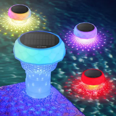 Schwimmende Solar-Desinfektionslampe, 1 Stück, Teich