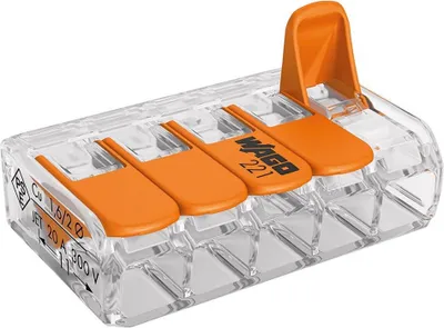 Zdjęcie produktu dla Wago 221-415, 29,9 mm, 18,6 mm, 8,3 mm, 450 V