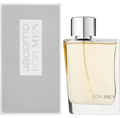 Obrázek produktu pro Jacomo For Men, Pánské, 100 ml, Černý pepř, Citrón, Muškátový oříšek, Jantar, Káva, Tonkové boby, Vetiver, Sprej, ALCOHOL DENAT., PARFUM (FRAGRANCE), AQUA (WATER), LIMONENE, BUTYL METHOXYDIBENZOYLMETHANE,...