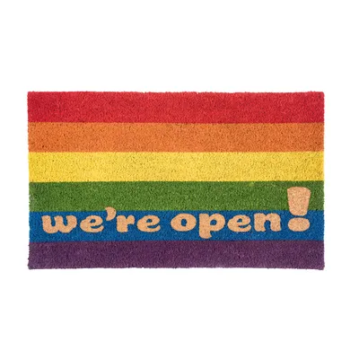 Image de Pad paillasson, tapis coco, paillasson OPEN 45 x 75 cm multicolore