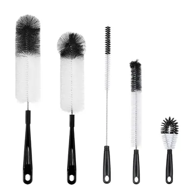 Image de Lot de 5 brosses pour biberons Lukana – Nettoyeur de biberons, brosse pour pailles, sans BPA, n'abîme pas le verre