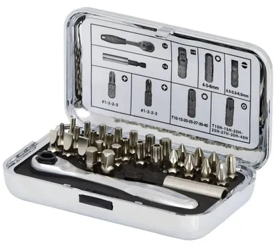 Obrázek produktu pro Sada bitů 1/4", 31 kusů, s magnetickým držákem bitů