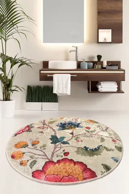 Produktbild von Mijolnir, Arya (140), Badematten, Mehrfarbig, Polyester, 140 x 140 cm
