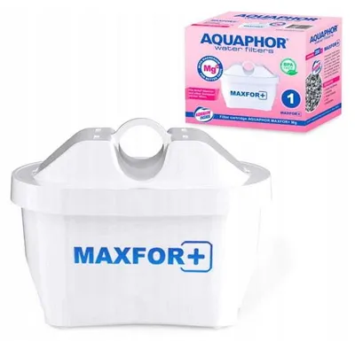Image de AQUAPHOR MAXPHOR+ MG Cartouche filtrante Filtre à eau potable Lot de 1 avec AQUALEN et magnésium + pour filtre à eau de table