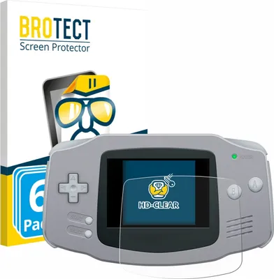 Produktbild von 6x Für Nintendo Gameboy Advance GBA Schutzfolie BROTECT Displayschutz Display Schutz Folie Klar Transparent