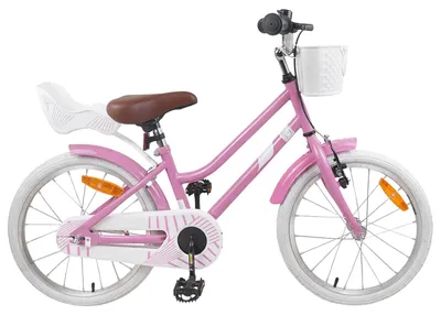 Immagine prodotto di vidaXL Bicicletta per bambini 18 pollici per bambini dai 5 ai 7 anni Rosa chiaro