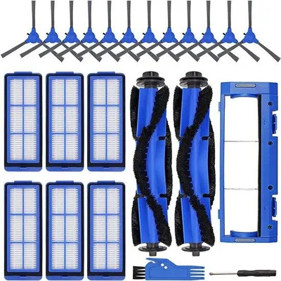 Produktbild von Universal Accessoires für Staubsauger: Filter, Seitenbürsten und Kopfbürsten-Set Ersatzteil-23 Stück