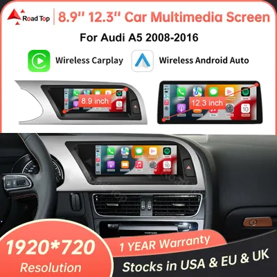 Image de Écran multimédia pour autoradio, 8,9 pouces - Compatible avec Carplay et Android Auto (sans fil)