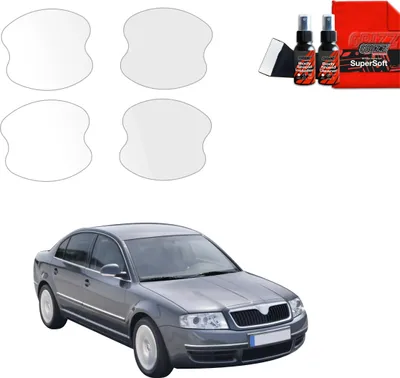 Obrázek produktu pro ochranná fólie 4v1 Grizz Protector pro prohlubně klik dveří - Škoda Superb (2001-2008)
