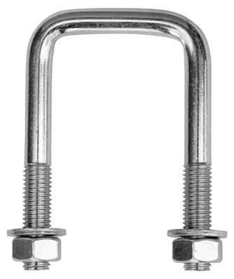 Produktbild von DROMET Vierkantklemme M12 Rechteckbügel 85x42 mm Bügelschraube verzinkt