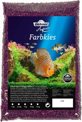 Produktbild von Dehner Aqua Aquarienkies, Körnung 2 - 3 mm, 5 kg, lila