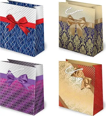 Image de Sachets décoratifs avec nœuds élégants XL-33, lot de 10
